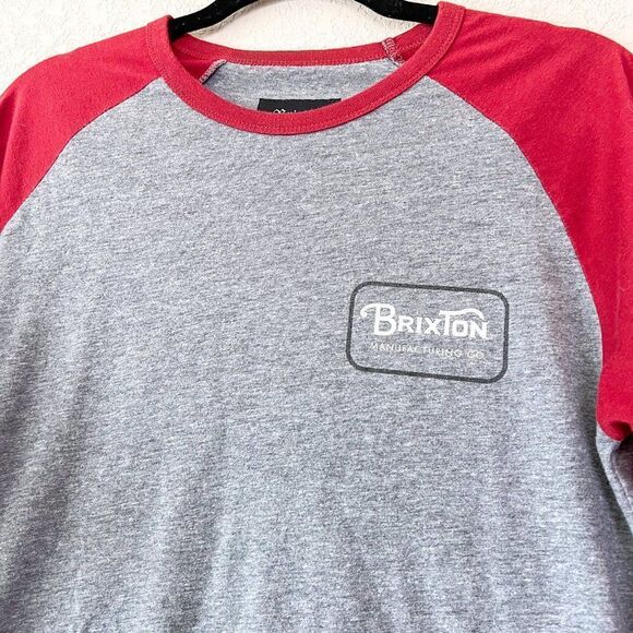 Brixton Manufacturing Co Baseball Style Tee, Size Small - Picture 2 of 5